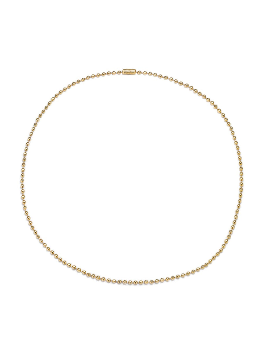 Ball chain necklace gold-S-long - sspj.0024