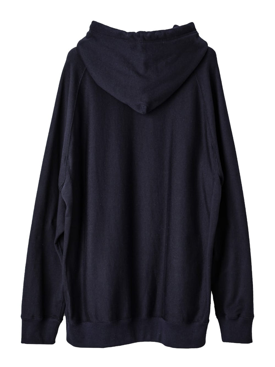 sc.0010SS25-navy oversized hoodie.(plainsong) Plainsong 2025 