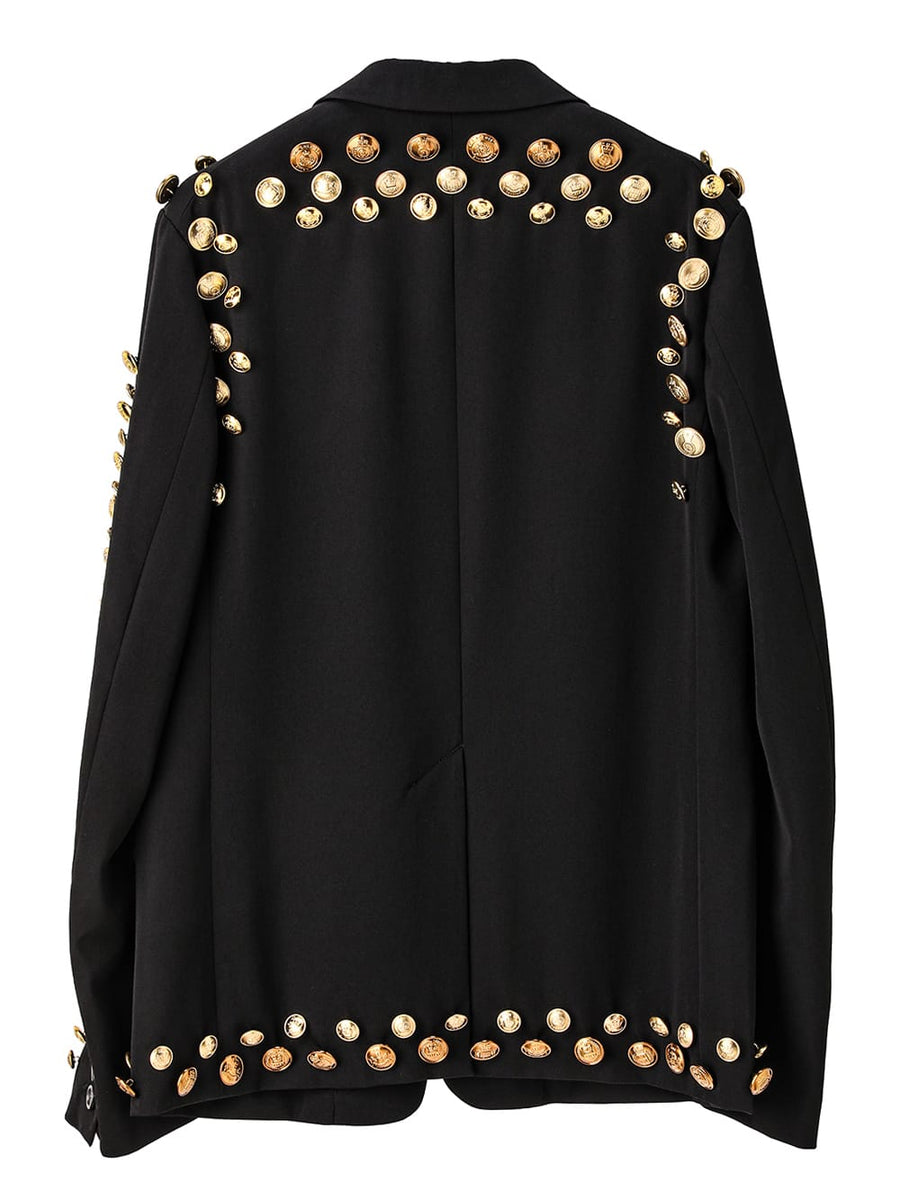 sj.0001aSS25-black 1b brit jacket.(gold buttons) Plainsong