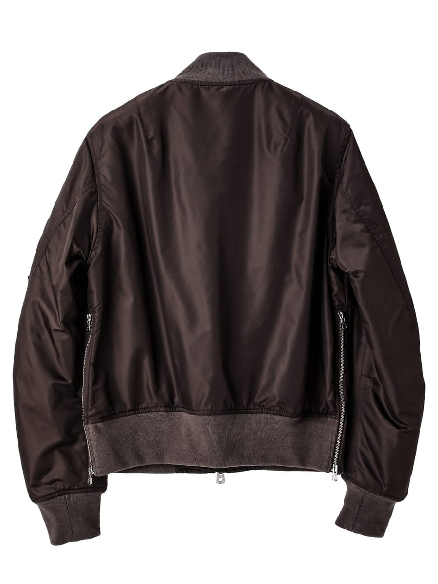 sj.0012SS25-brown bomber jacket. Plainsong 2025 Spring