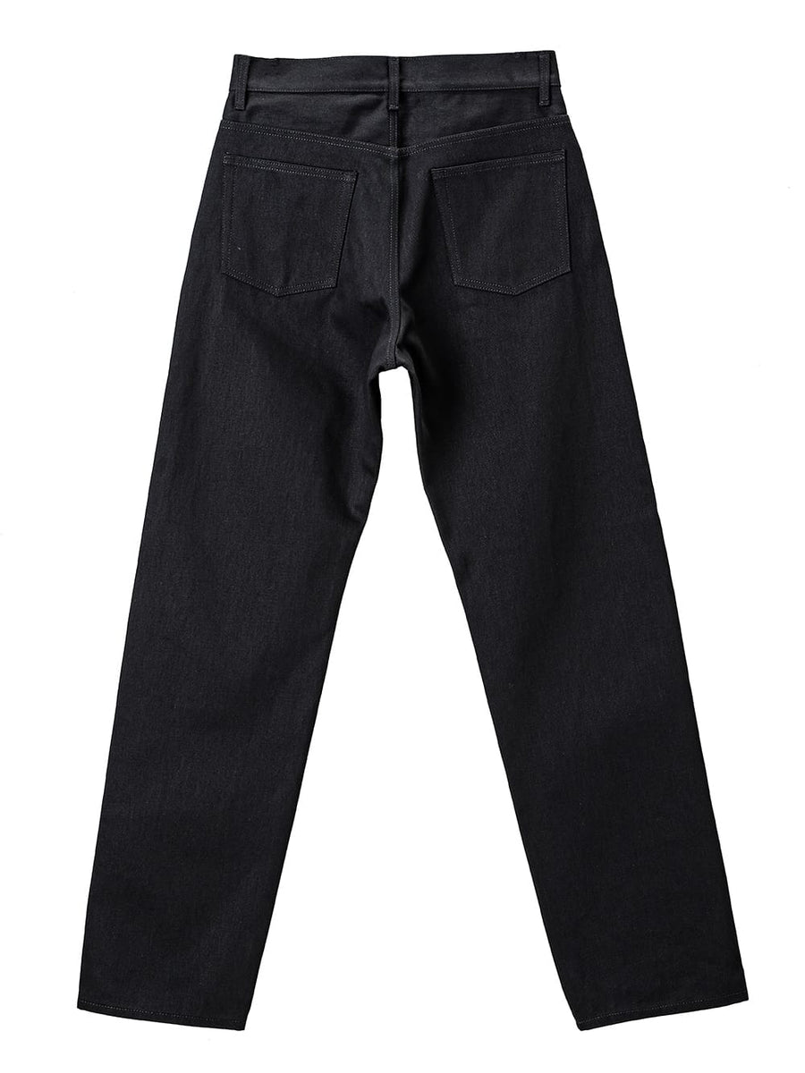 swd.0004AW25-black ルーズフィットジーン The Black-and-White