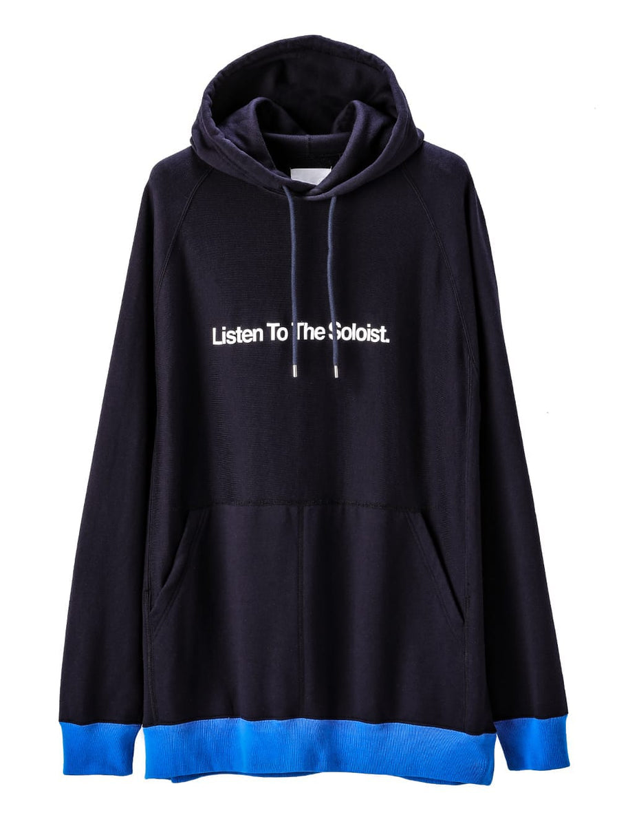 sxc.0002-navy×blue Listen To The Soloist.(oversized bicolor hoodie 