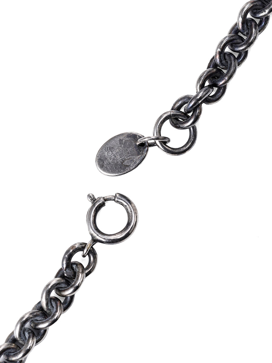 sa.0012AW25-black フリンジチョーカーネックレス(スエードレザー) The