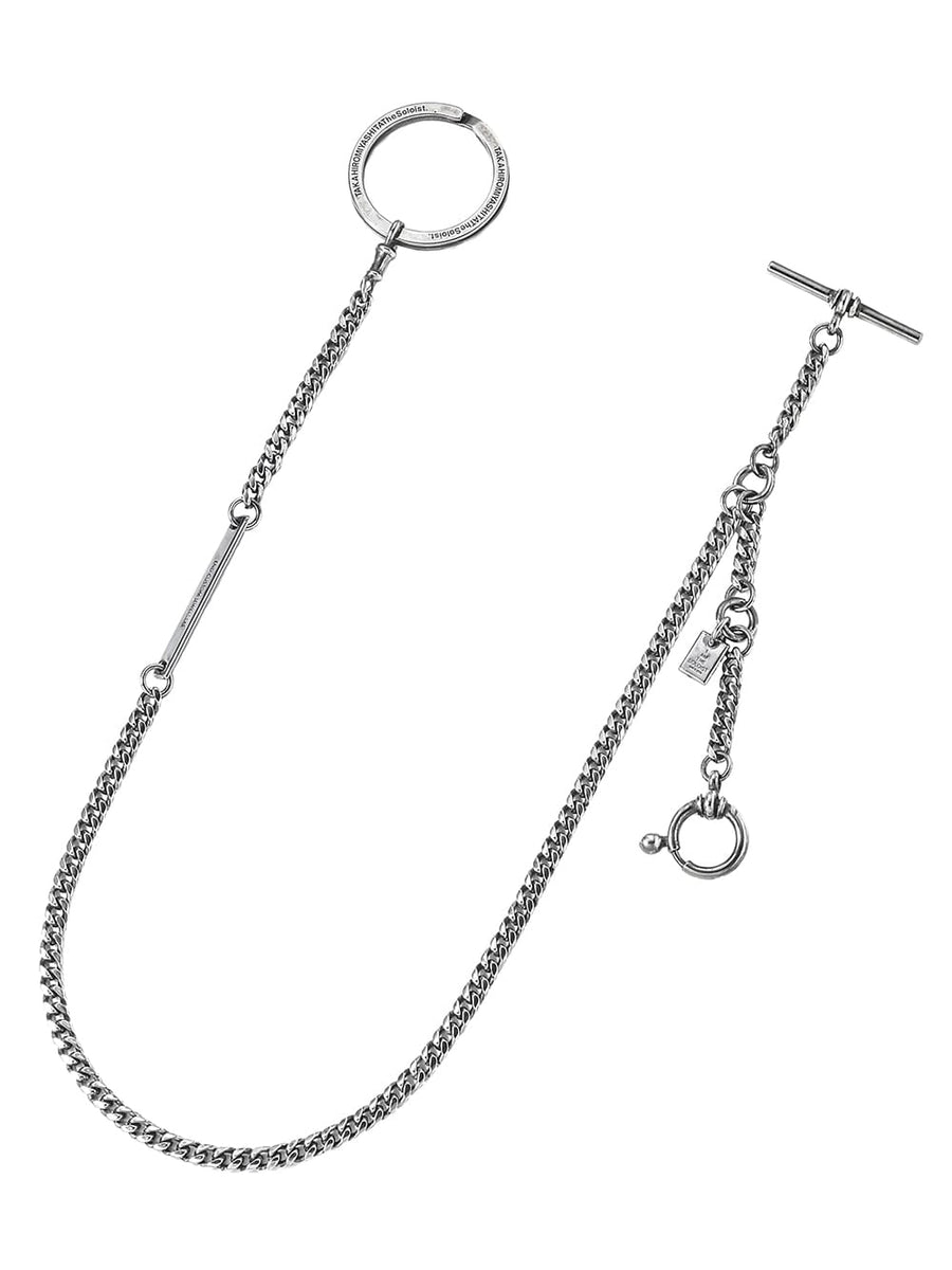 sa.0013AW25-silver アルバートチェーン(シングル) The Black-and