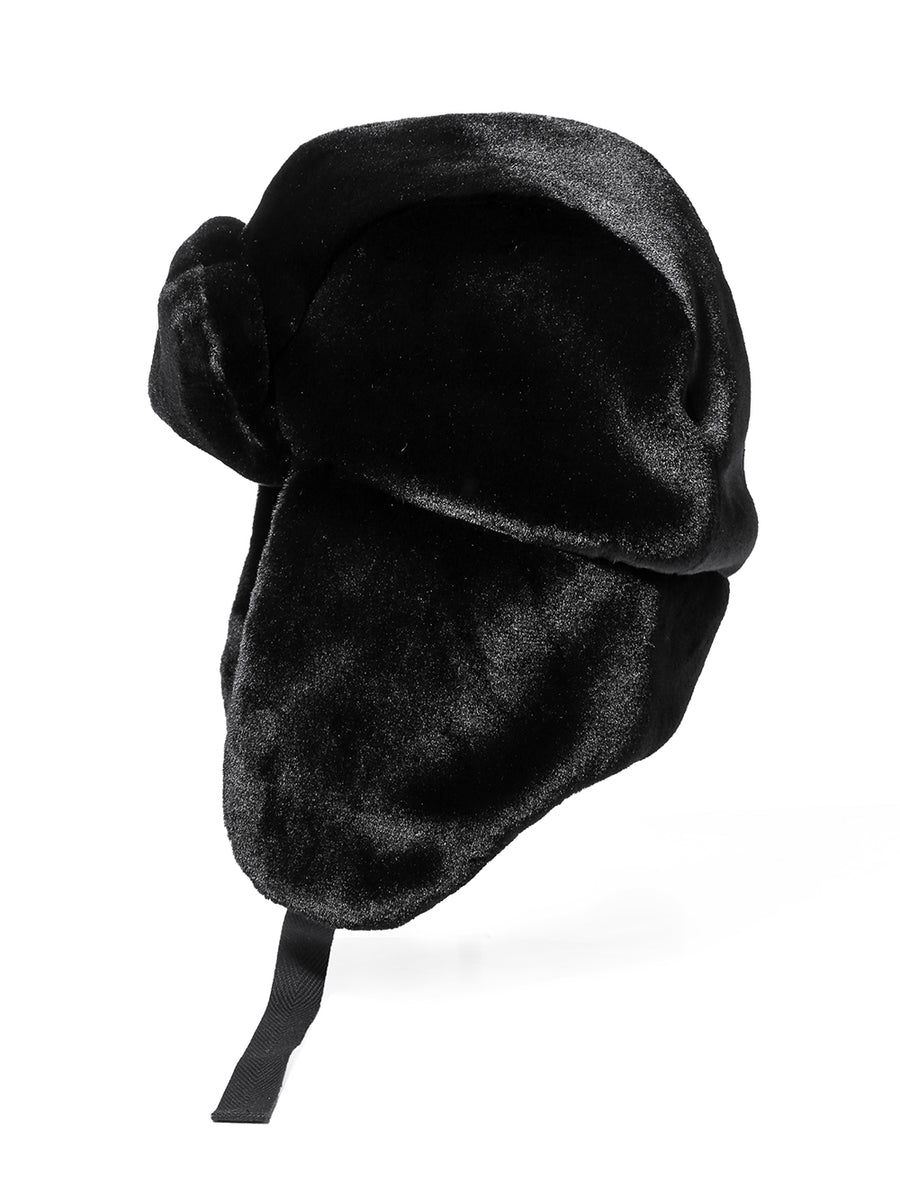 sa.0024AW25-black ボマーハット(フォーファー) The Black-and-White