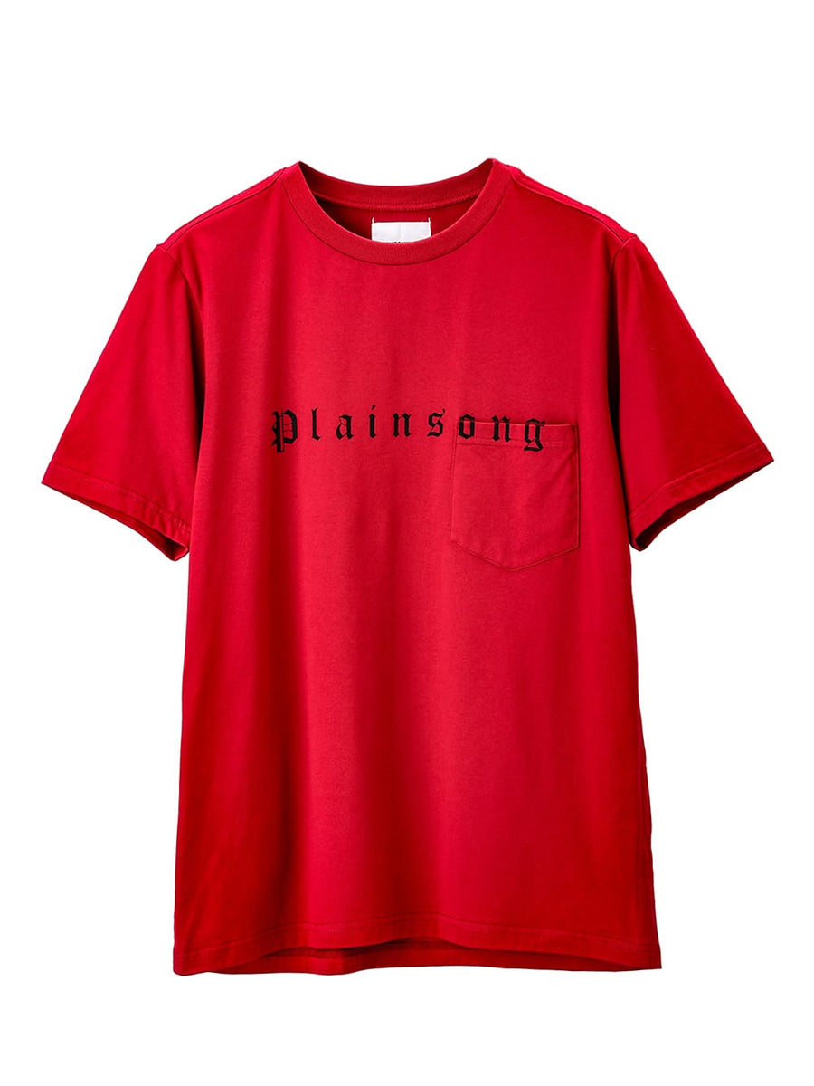 sc.0003SS25-red s/s tee.(plainsong) Plainsong 2025 Spring