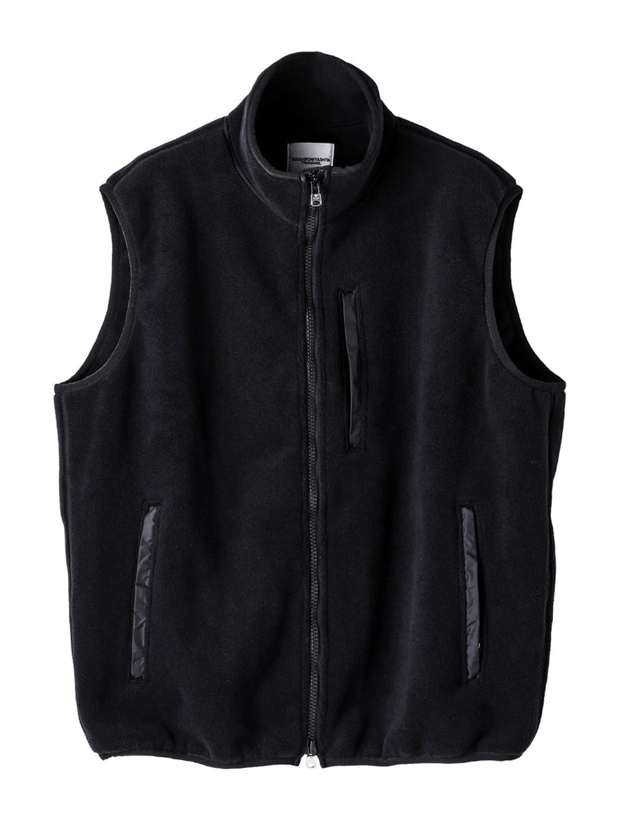 25ss STILL BY HAND スタンドカラーベスト 46 黒 2025ss STILL BY HAND スタンドカラーベスト 46 黒