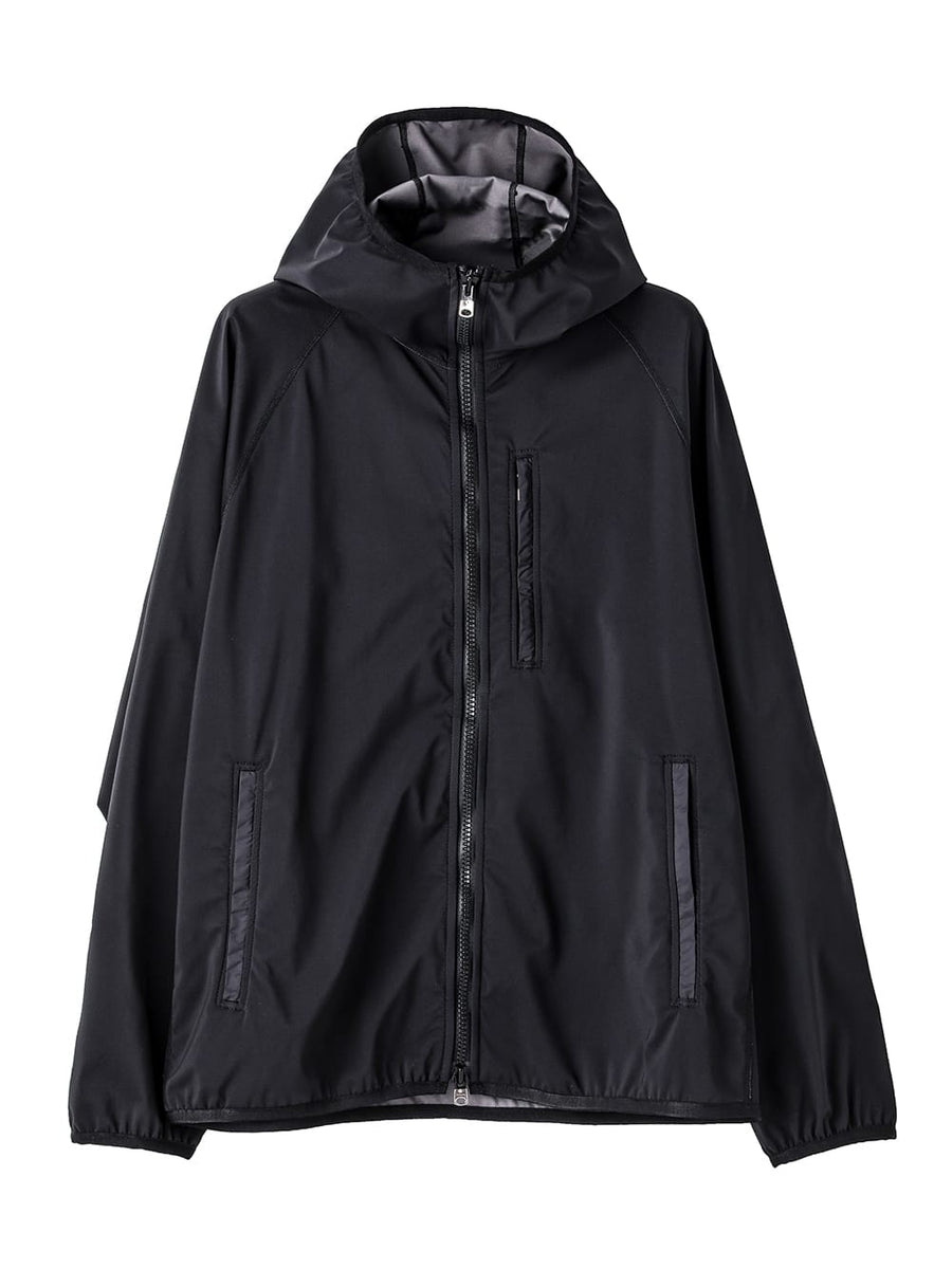 sc.0006AW25-black ジップアップフーディー The Black-and-White