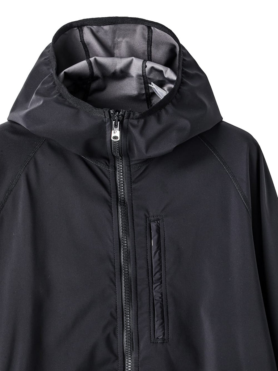sc.0006AW25-black ジップアップフーディー The Black-and-White