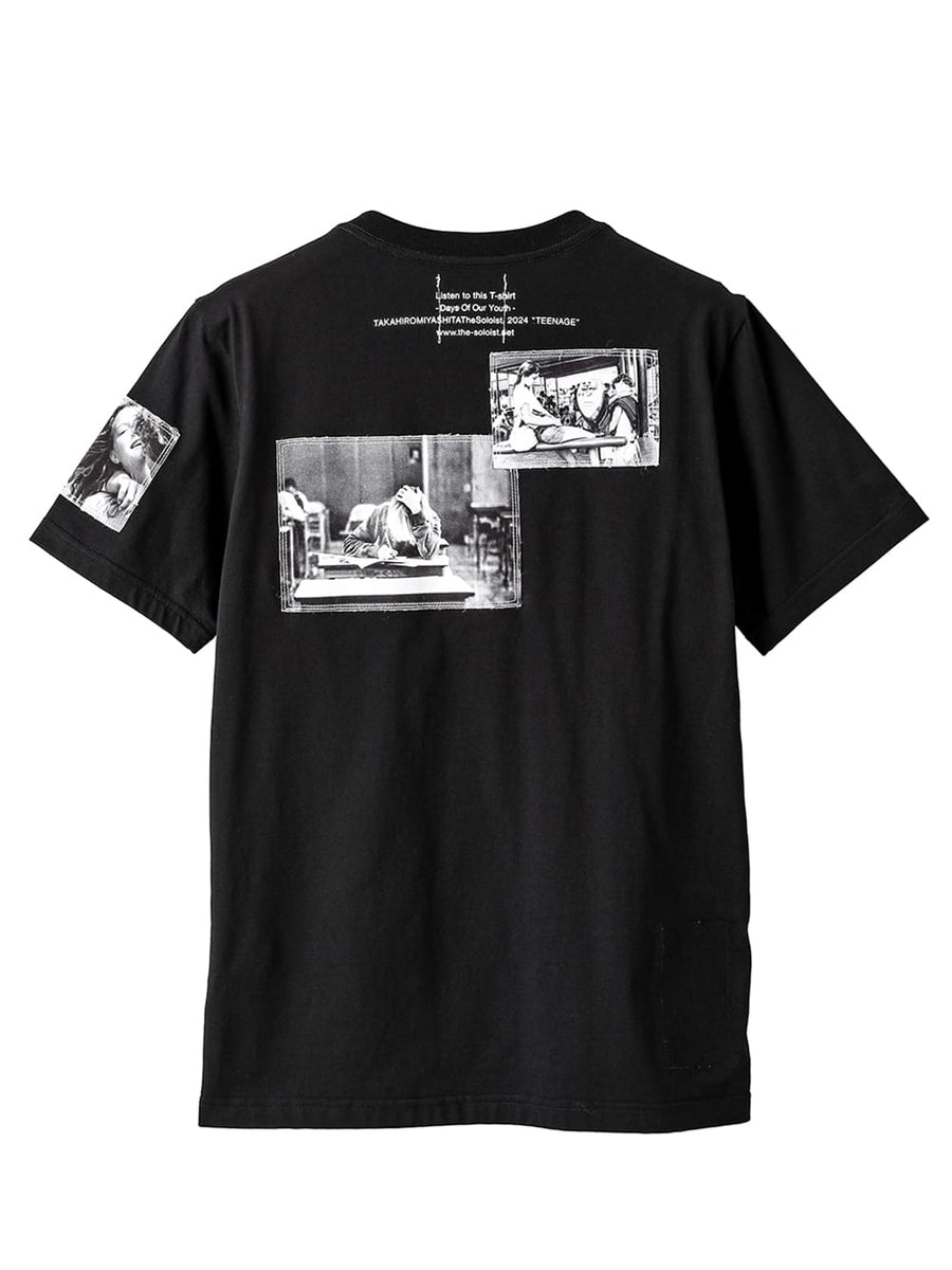 sc.0008AW24-black ショートスリーブTシャツ Days Of Our Youth 2024 Autumn / Winter  collection. TAKAHIROMIYASHITATheSoloist.（タカヒロミヤシタザソロイスト.）