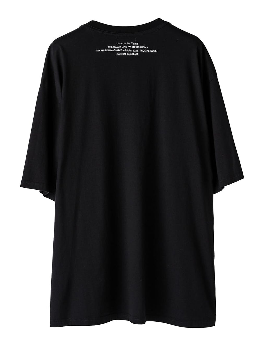 sc.0010AW25-black トロンプルイユタキシードオーバーサイズドショート