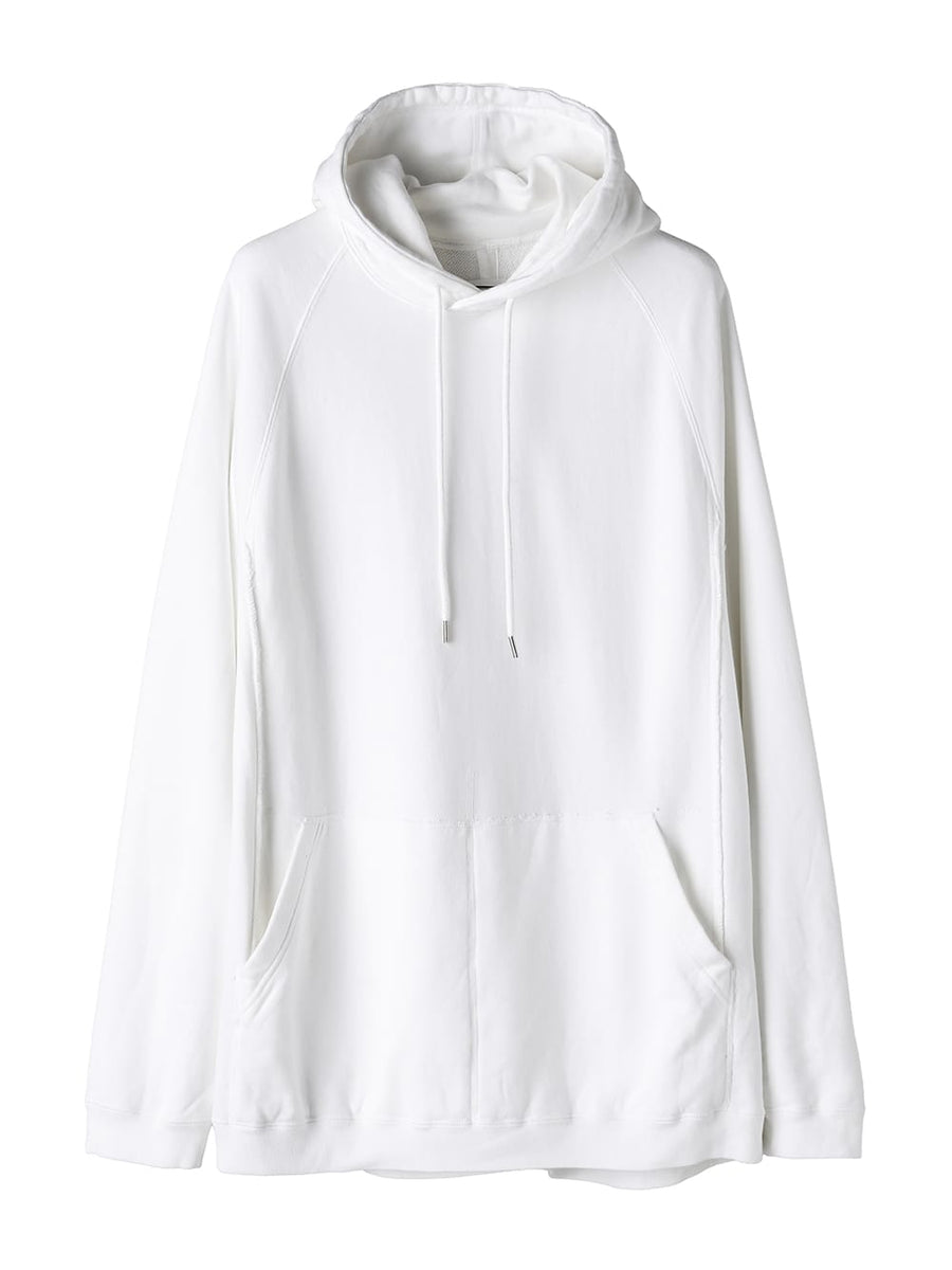 たかひろ1 swc.0011AW25-white オーバーサイズドフーディー The Black-and-White
