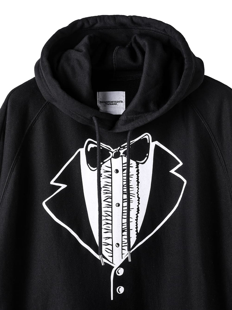 sc.0016AW25-black トロンプルイユタキシードオーバーサイズド