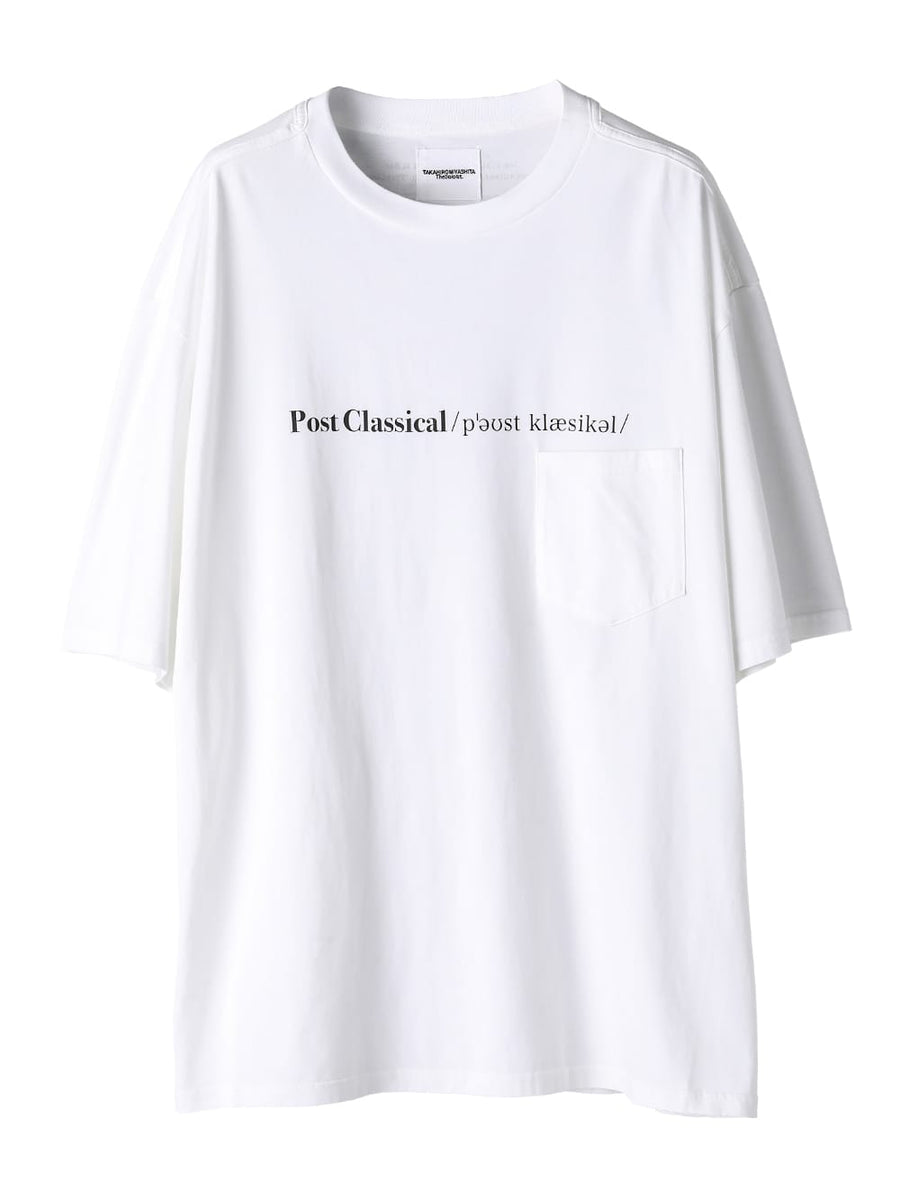 sc.0018AW25-white ポストクラシカルオーバーサイズドショートスリーブ