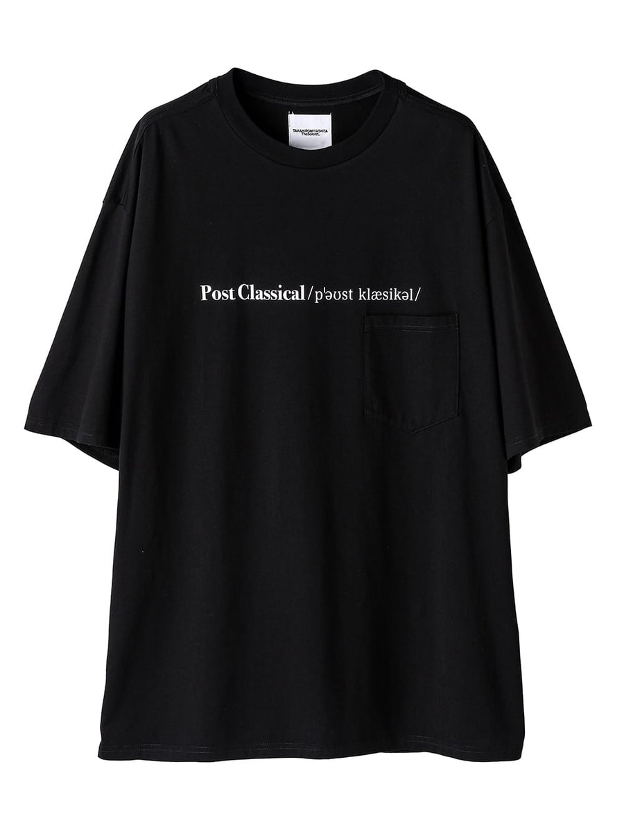sc.0018AW25-black ポストクラシカルオーバーサイズドショートスリーブ
