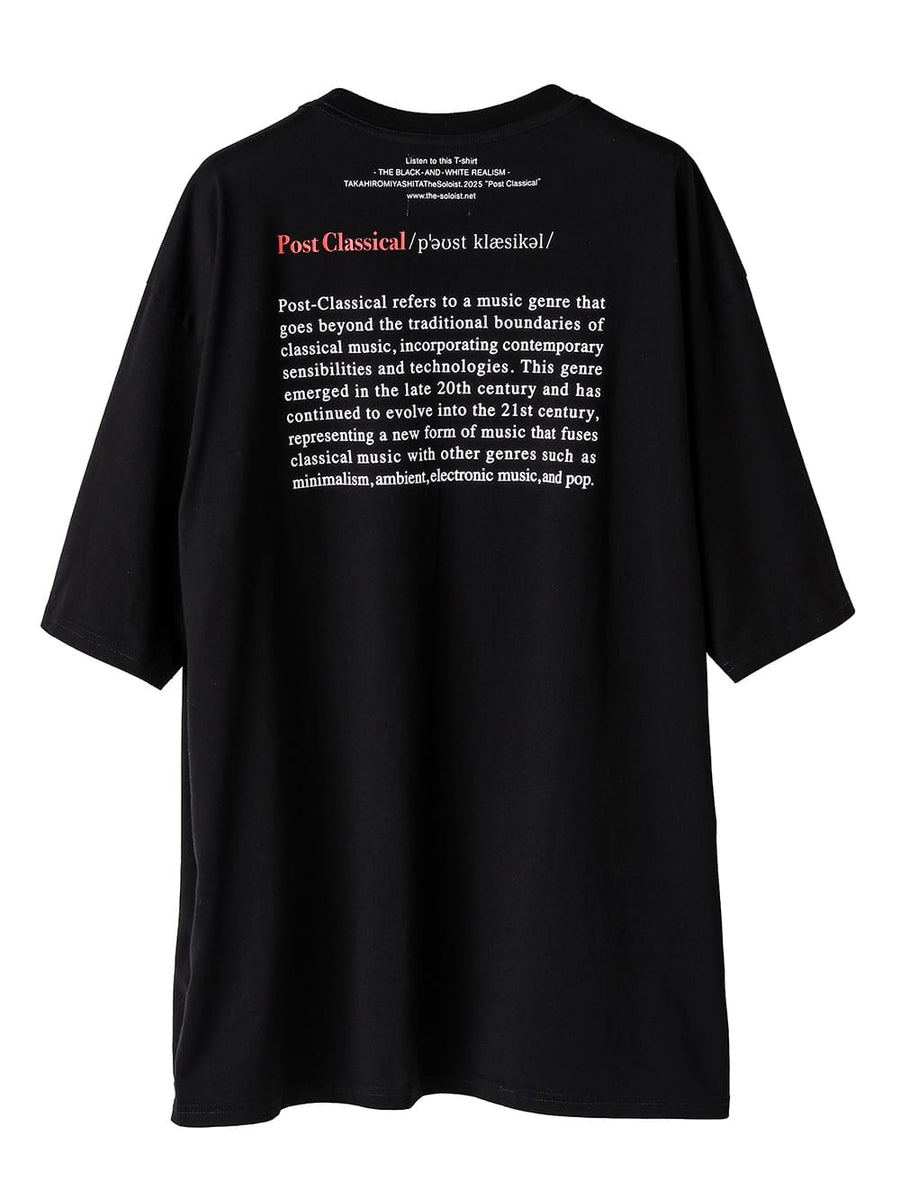 sc.0018AW25-black ポストクラシカルオーバーサイズドショートスリーブ