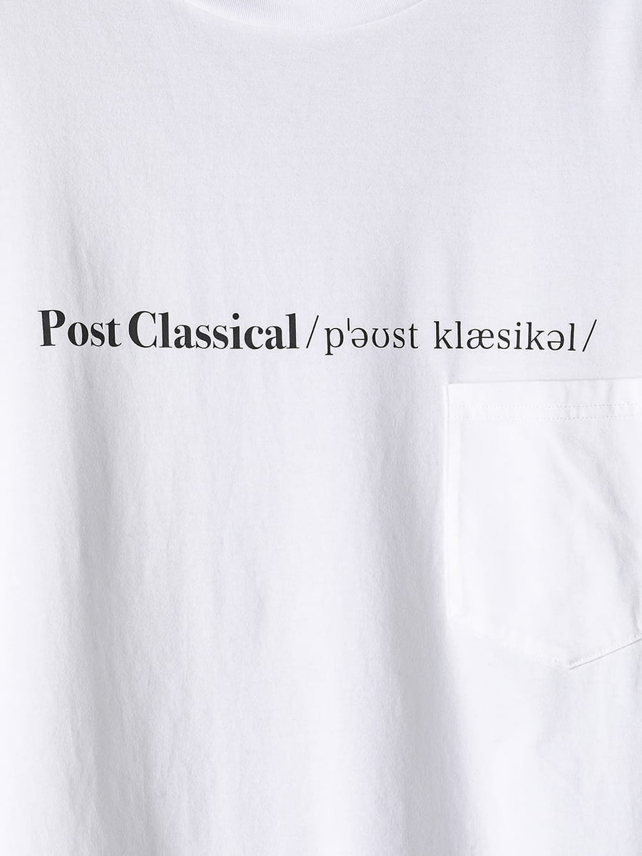 sc.0018AW25-white ポストクラシカルオーバーサイズドショートスリーブ