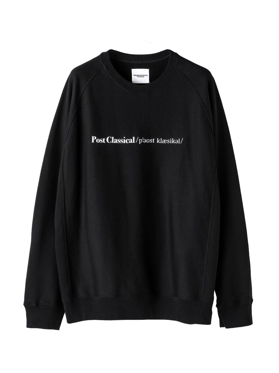 最終値下 The Soloist 20aw オーバーサイズスウェットシャツ 48 sc.0014AW25-black トロンプルイユタキシードオーバーサイズドクルー