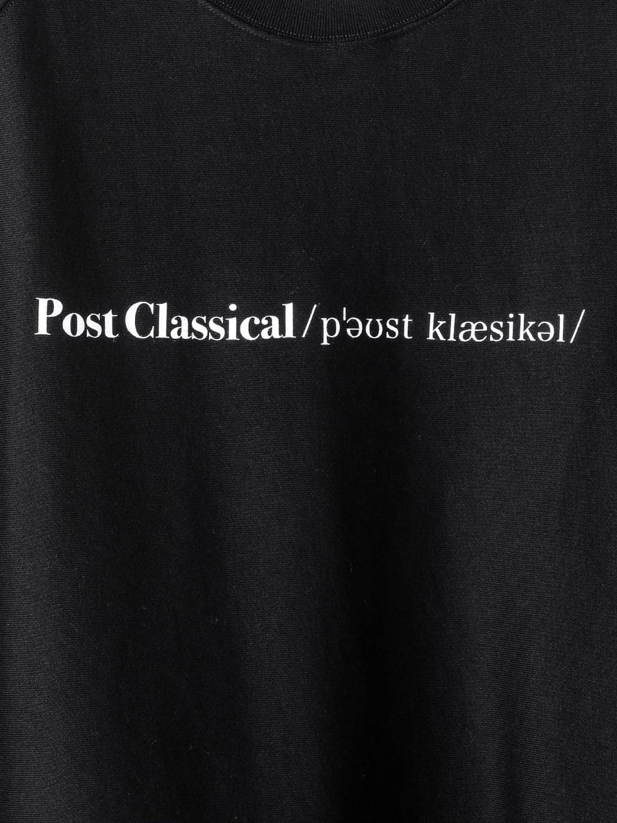 sc.0022AW25-black ポストクラシカルオーバーサイズドクルーネック