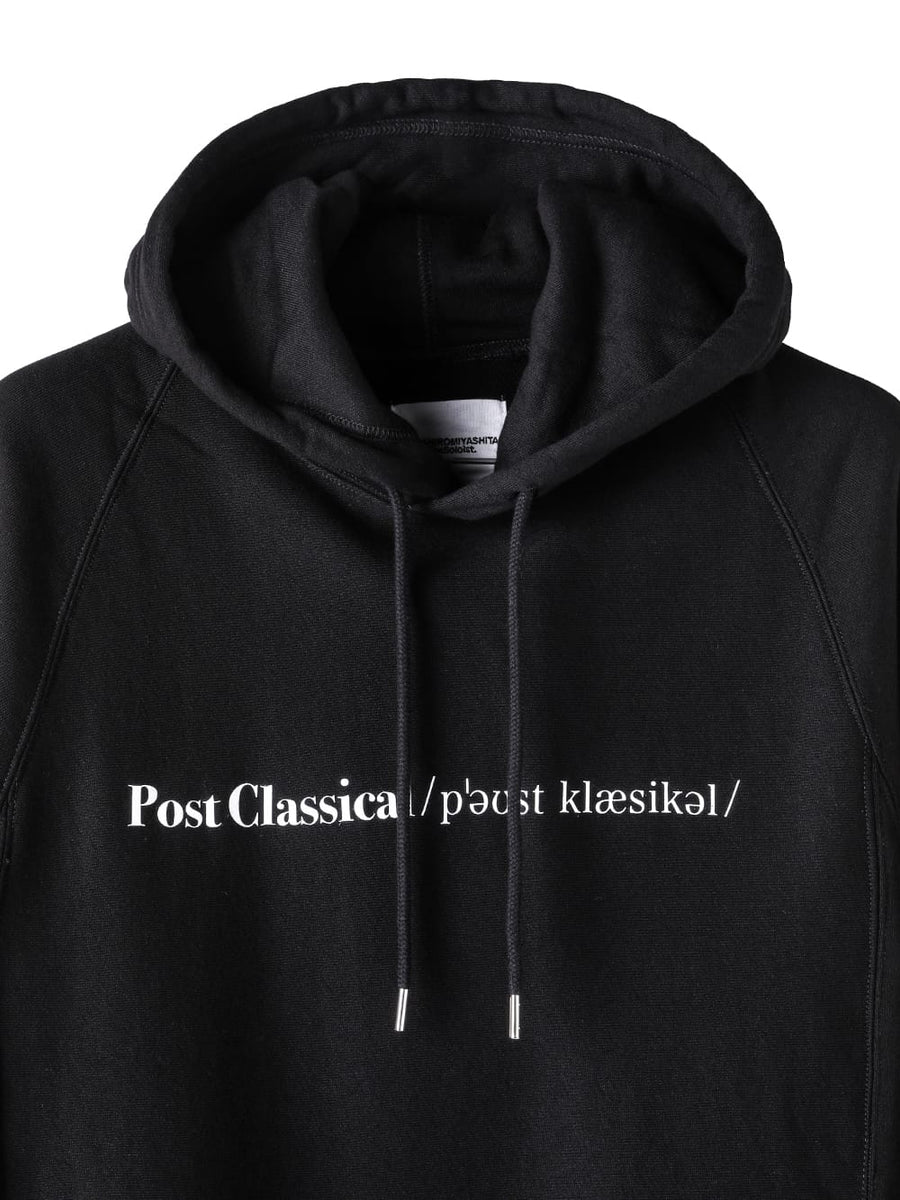 sc.0023AW25-black ポストクラシカルフーディー The Black-and-White