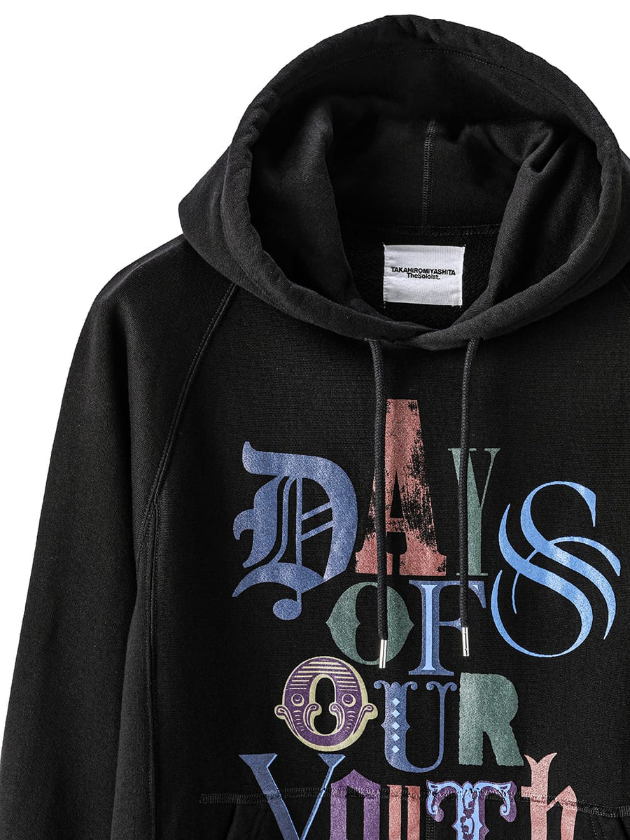 sc.0023aAW24-black フーディー(days of our youth color) Days