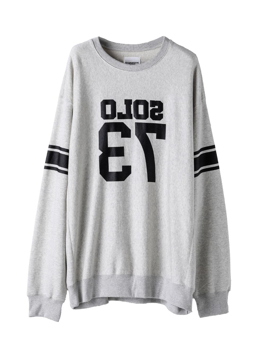 sc.0046SS23_grey SOLO73.(oversized crew neck sweatshirt) 23SS