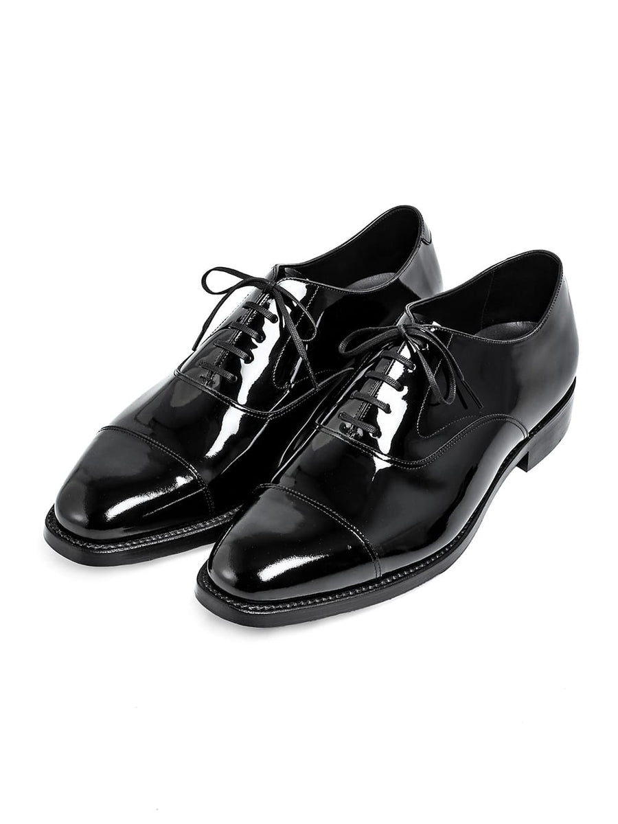 sf.0001AW25-black パテントレザーダービーシューズ The Black