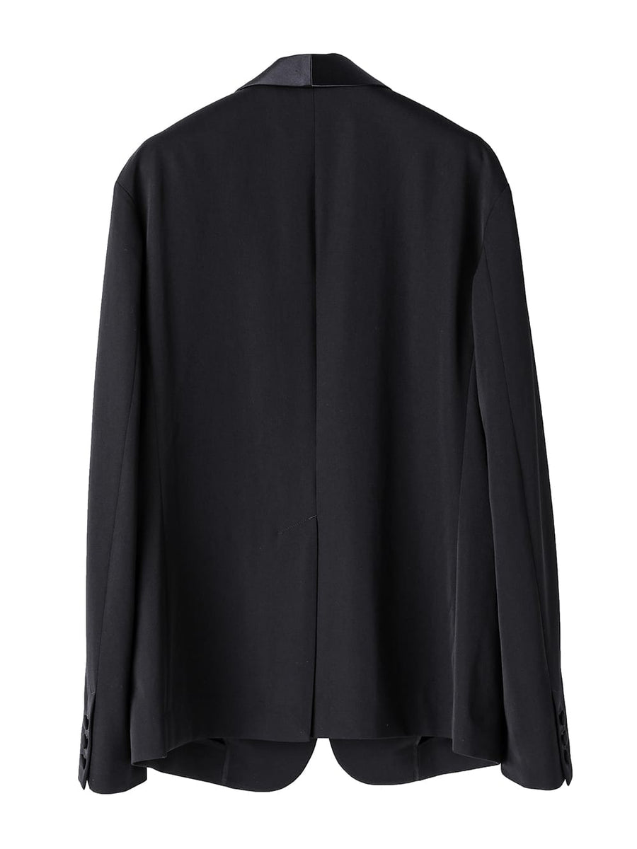 sj.0004AW25-black ショールカラージャケット The Black-and