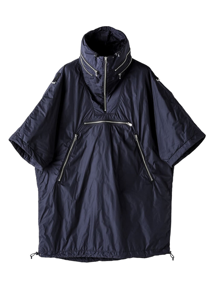 accordion hood anorak jacket.(solid)