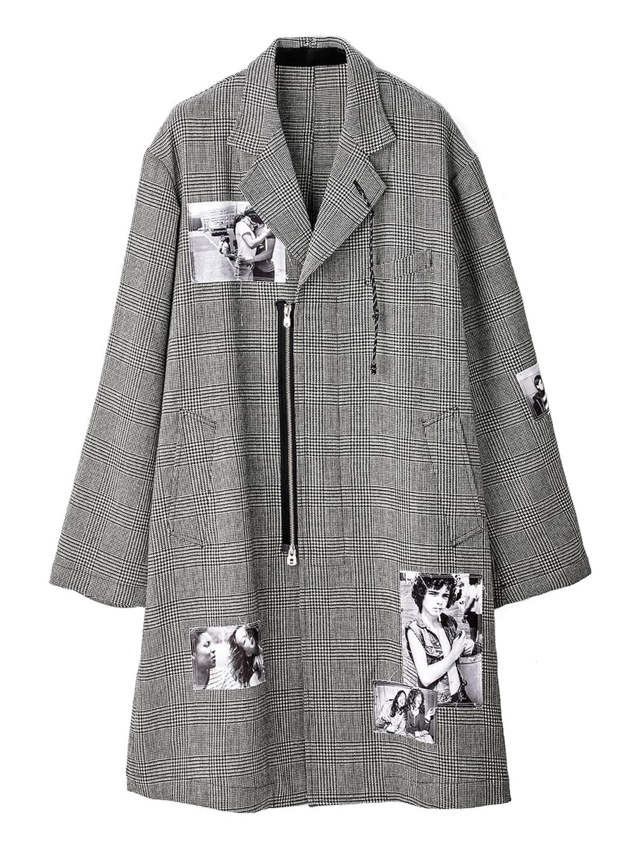 sj.0015SS25-gray pajama jacket. Plainsong 2025 Spring