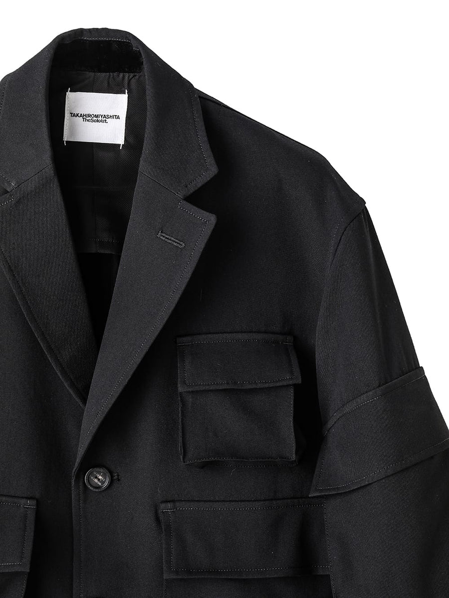 sj.0017AW25-black loafer jacket. The Black-and-White Realism 2025