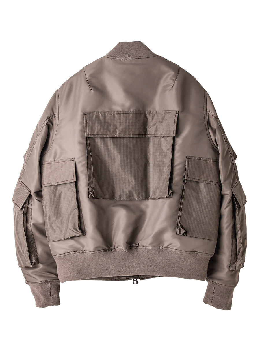 sj.0033AW25-beige B.D.Uポケットフライトジャケット The Black