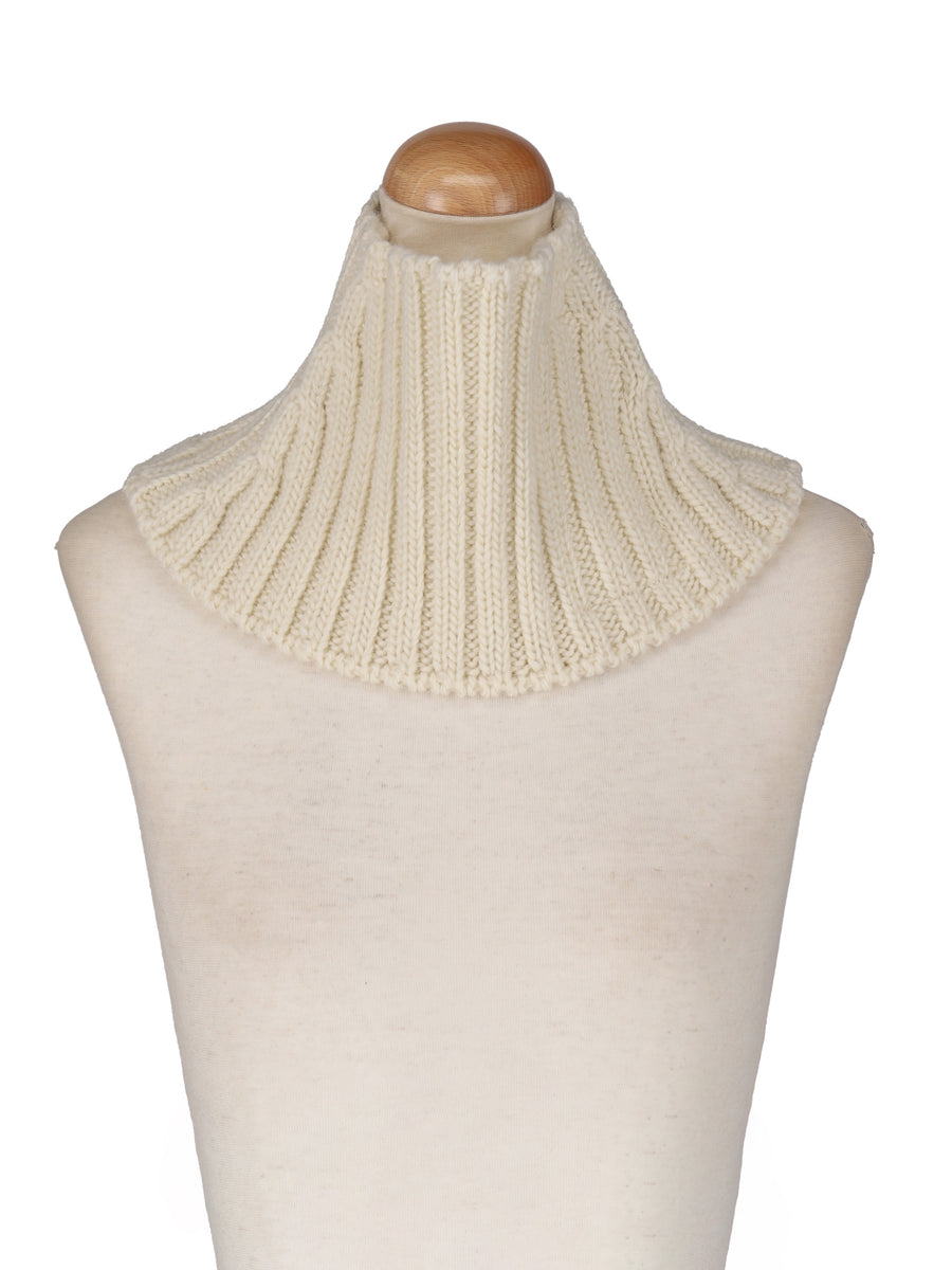 sk.0009AW24-white モックネック ネックウォーマー(ロー) Days