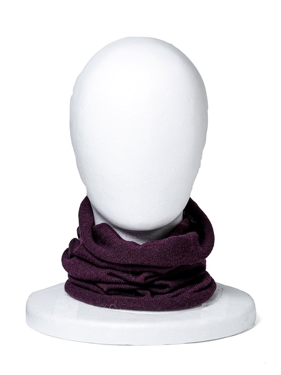 sk.0015bAW23-purple cashmere silk neck warmer. THE TWO OF 