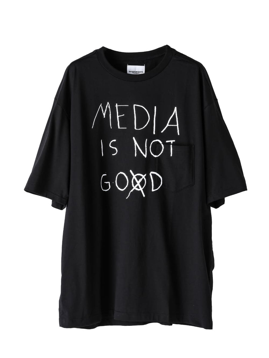 soc.0011SS23 media is not go⨂d. type 2 (oversized s/s pocket tee