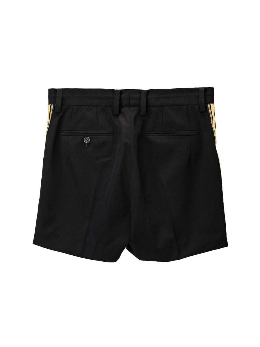 sp.0002aSS25-black plain front shorts.type01 Plainsong 2025