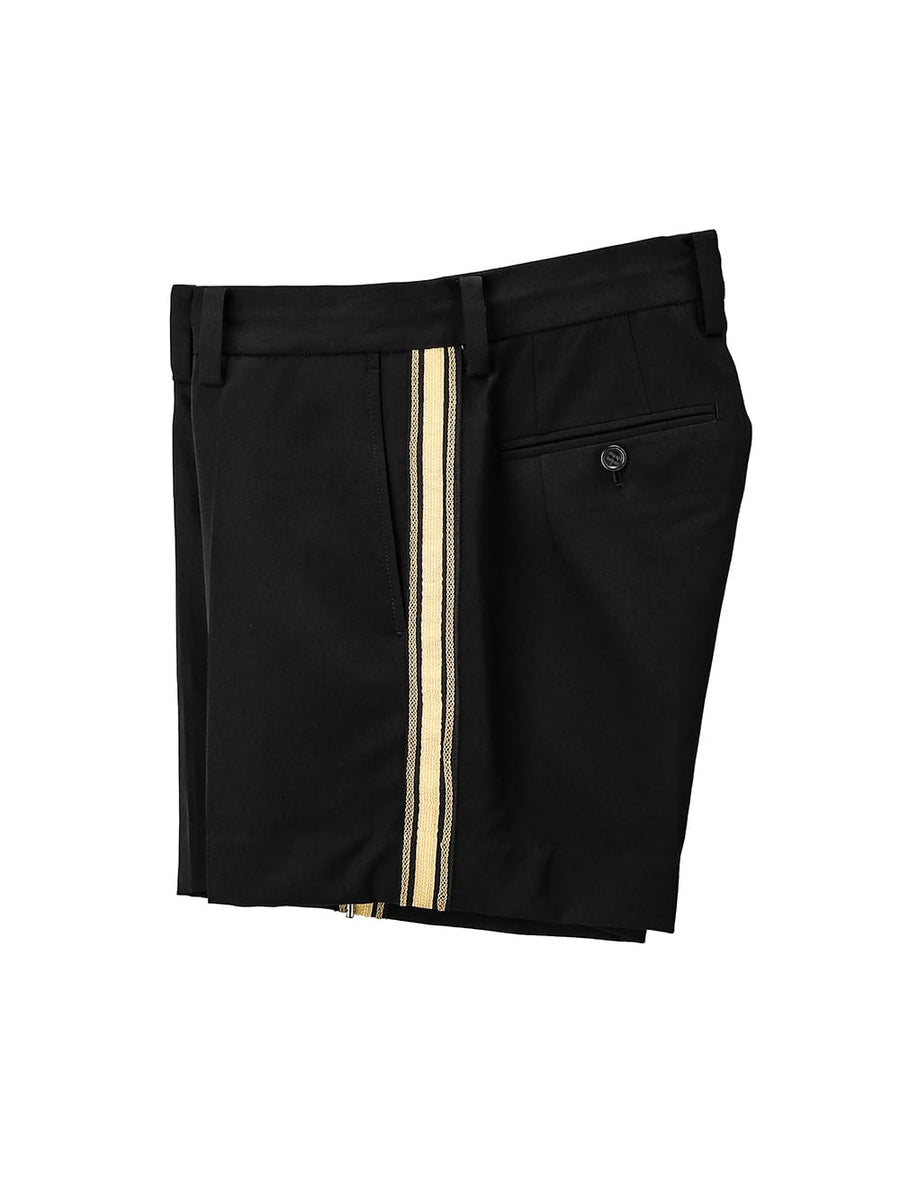 sp.0002aSS25-black plain front shorts.type01 Plainsong 2025