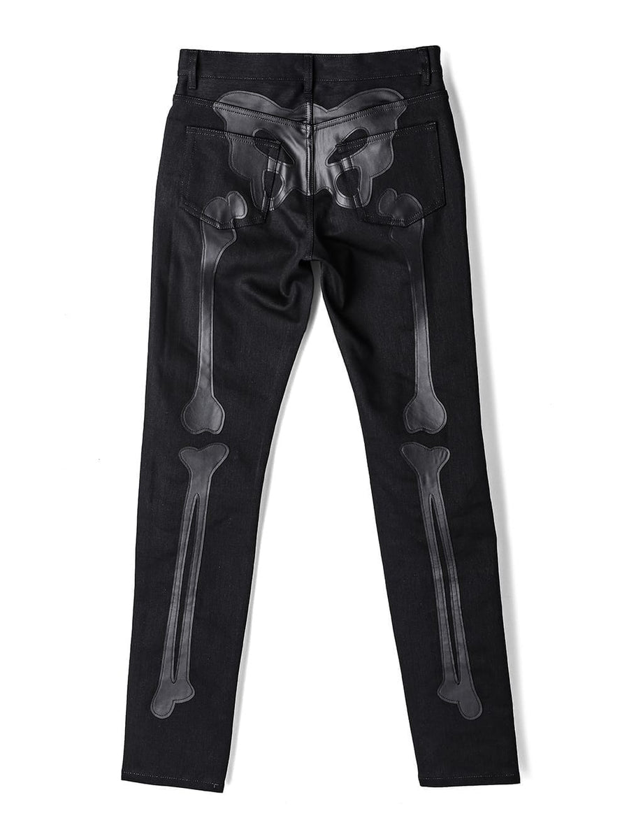 sp.0005cSS24-black x black bone ストレッチスキニージーン