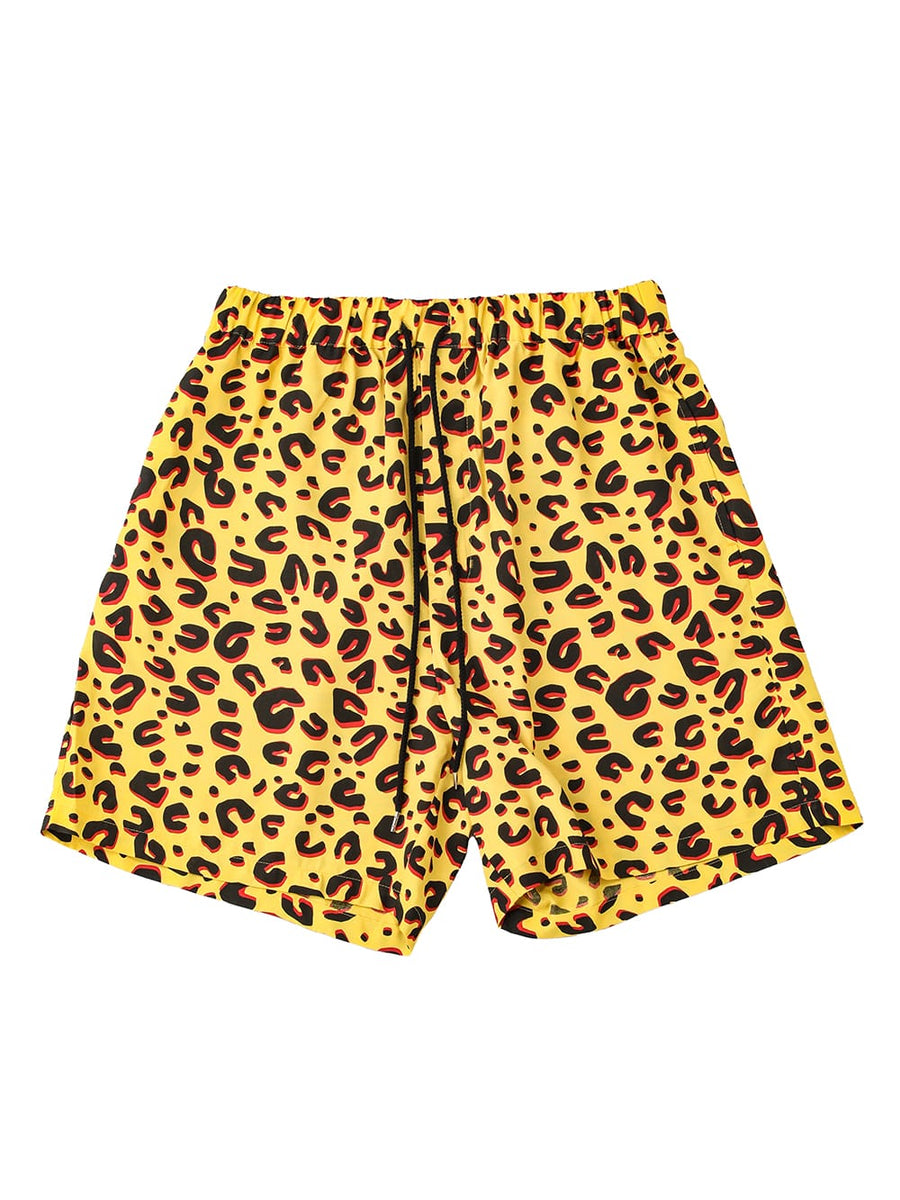ハレオ　HALEO  leopard shorts レオパード ケボズ KEBOZ LEOPARD SHORTS （OLIVE） -PASSOVER