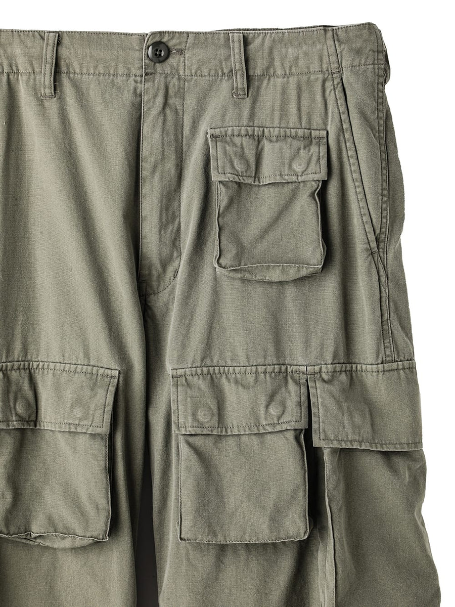 sp.0014AW25-olive B.D.Uパンツ The Black-and-White Realism 2025