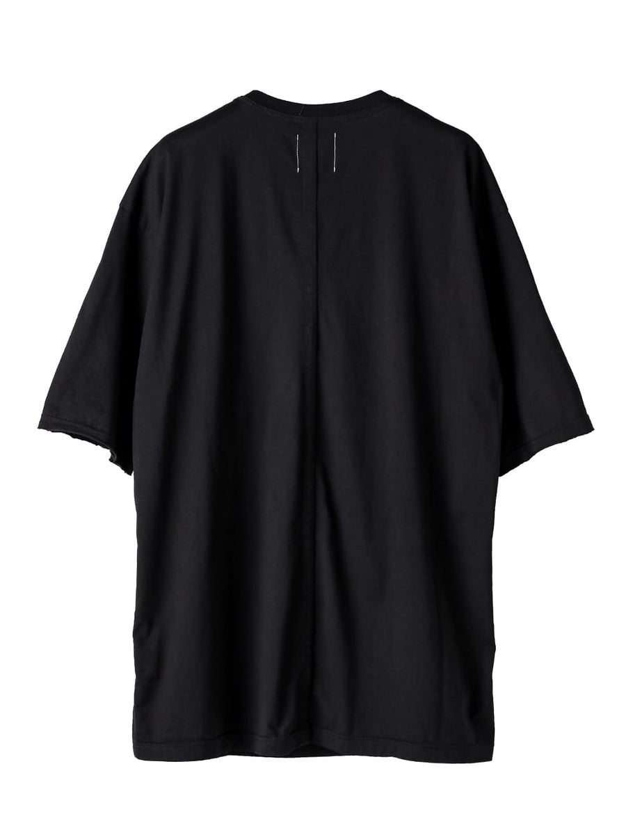 トップス soloist oversized crew neck sweat shirt. swc.0002SS25-black oversized crew neck s/s tee. Plainsong