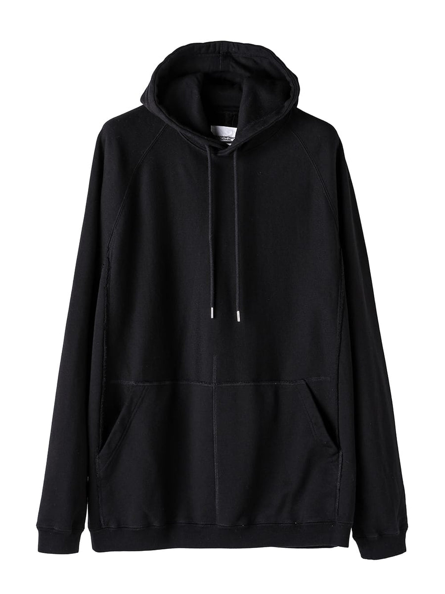 swc.0011AW25-black オーバーサイズドフーディー The Black-and-White