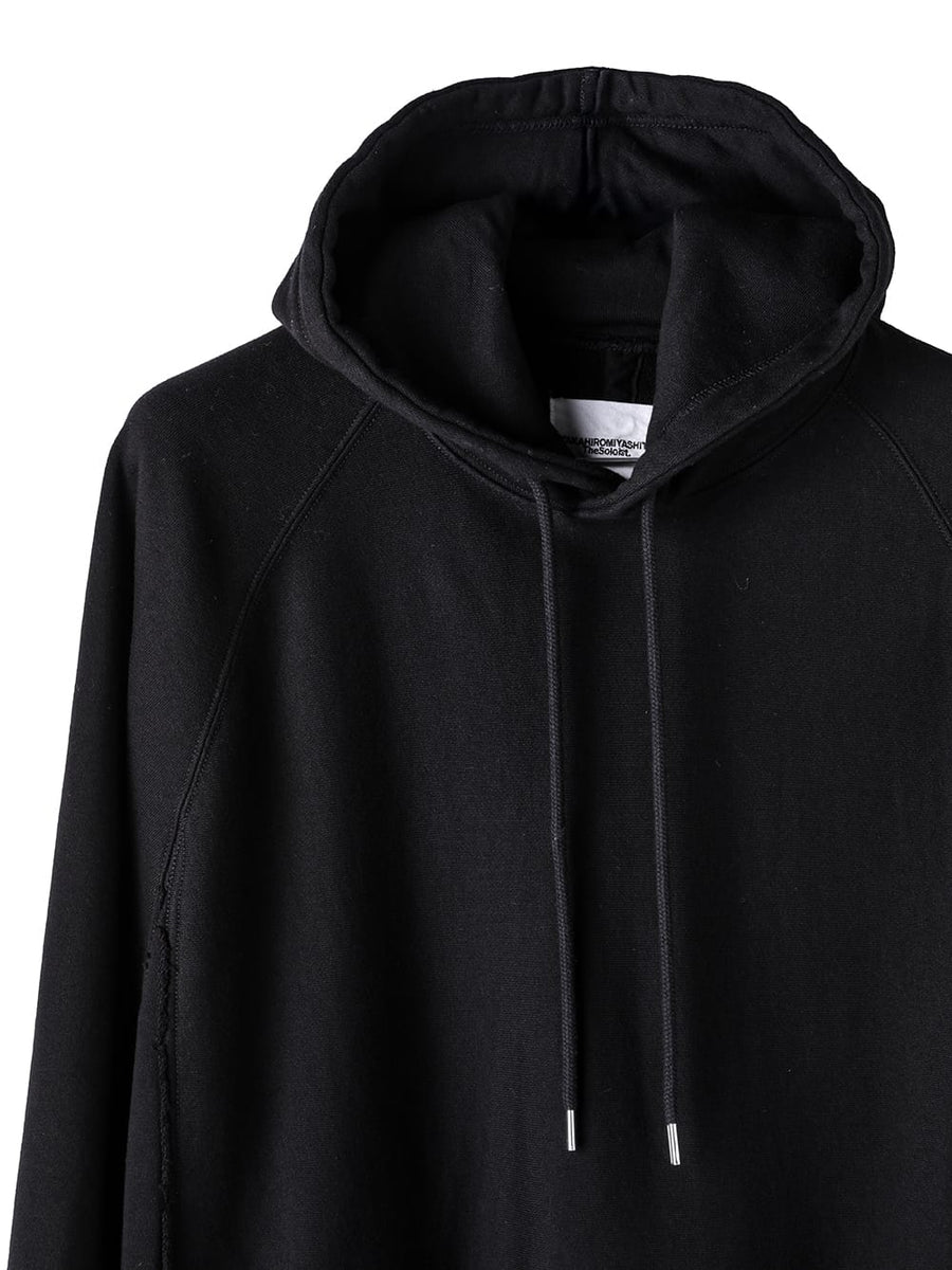 swc.0011AW25-black オーバーサイズドフーディー The Black-and-White