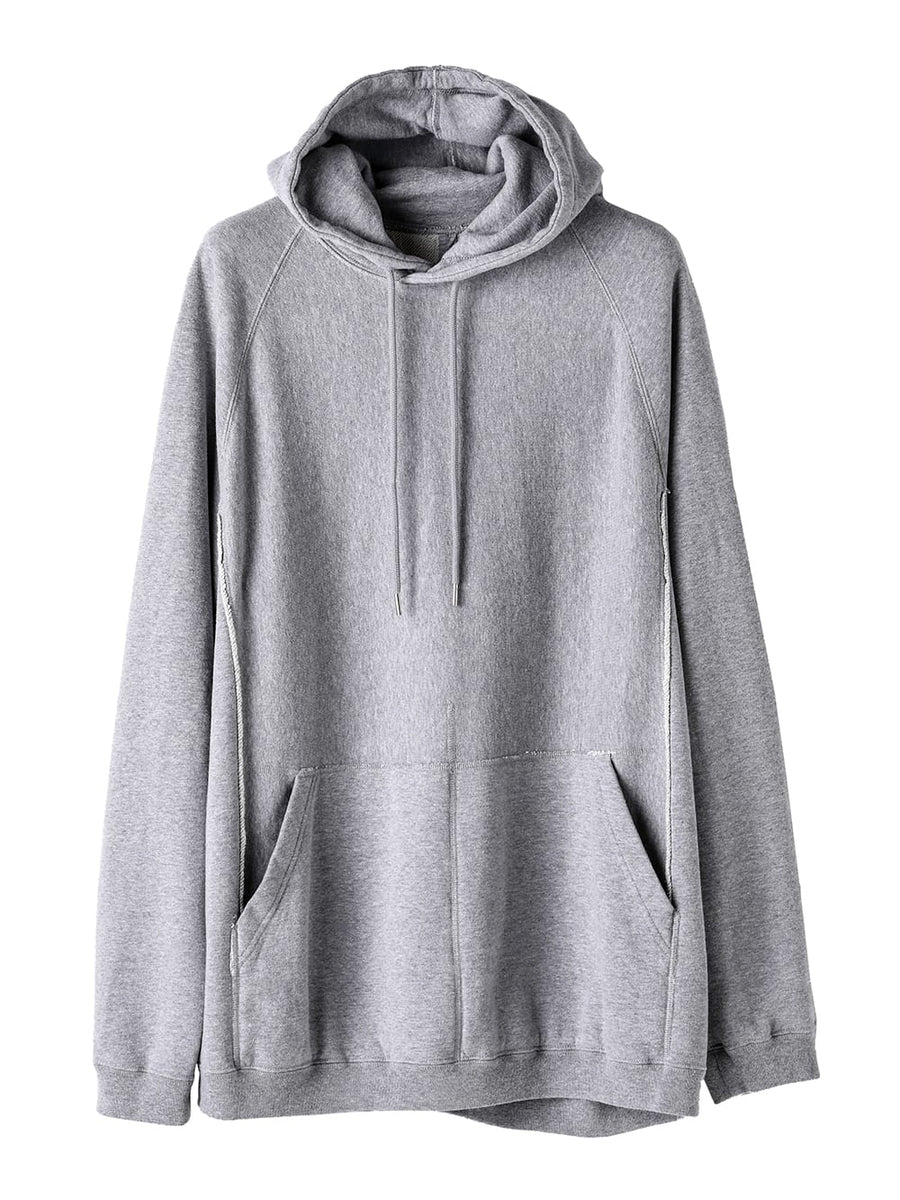 たかひろ swc.0011AW25-heather gray オーバーサイズドフーディー The Black-and