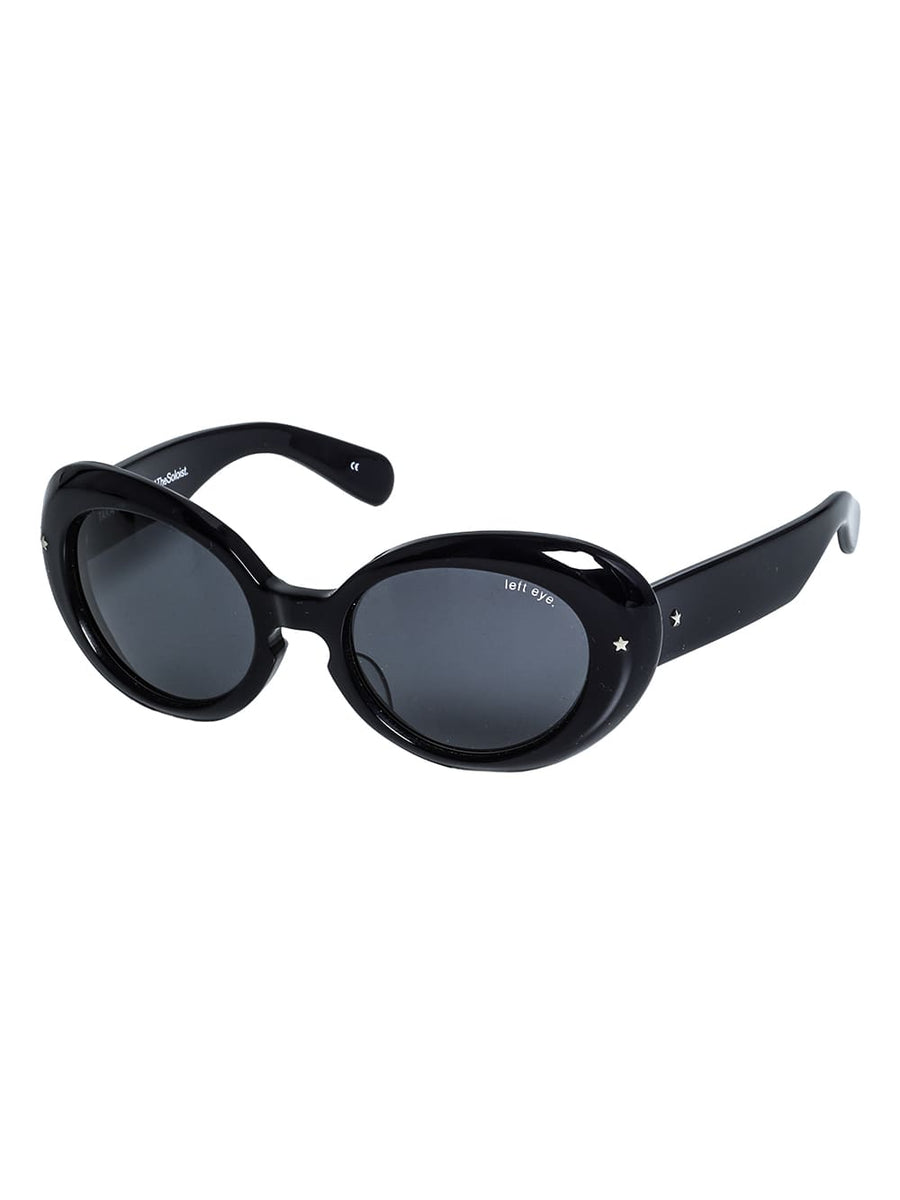 kurt.' Oval style sunglasses - black - TheSoloist