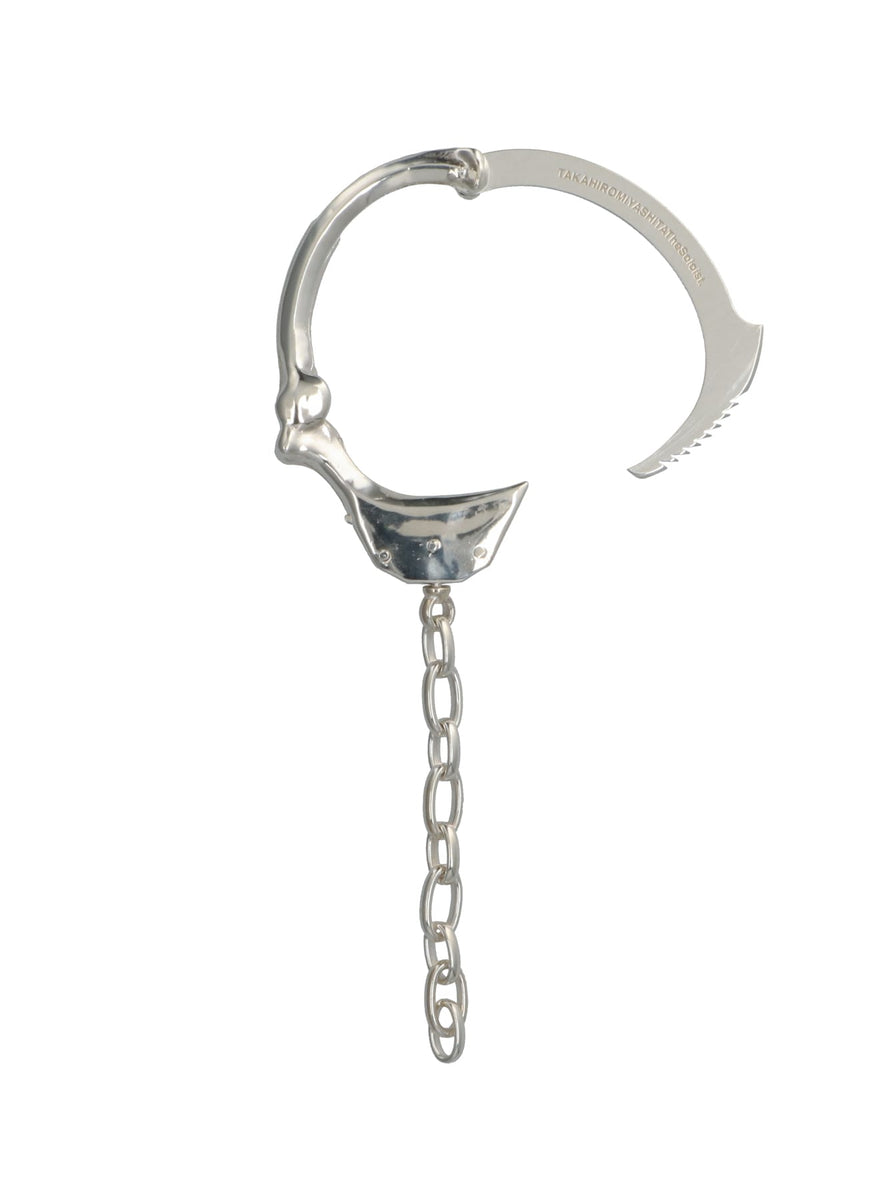 アクセサリー bone shaped handcuffs bracelet.-S- TAKAHIROMIYASHITATheSoloist. FW24 BONE SHAPED HANDCUFFS