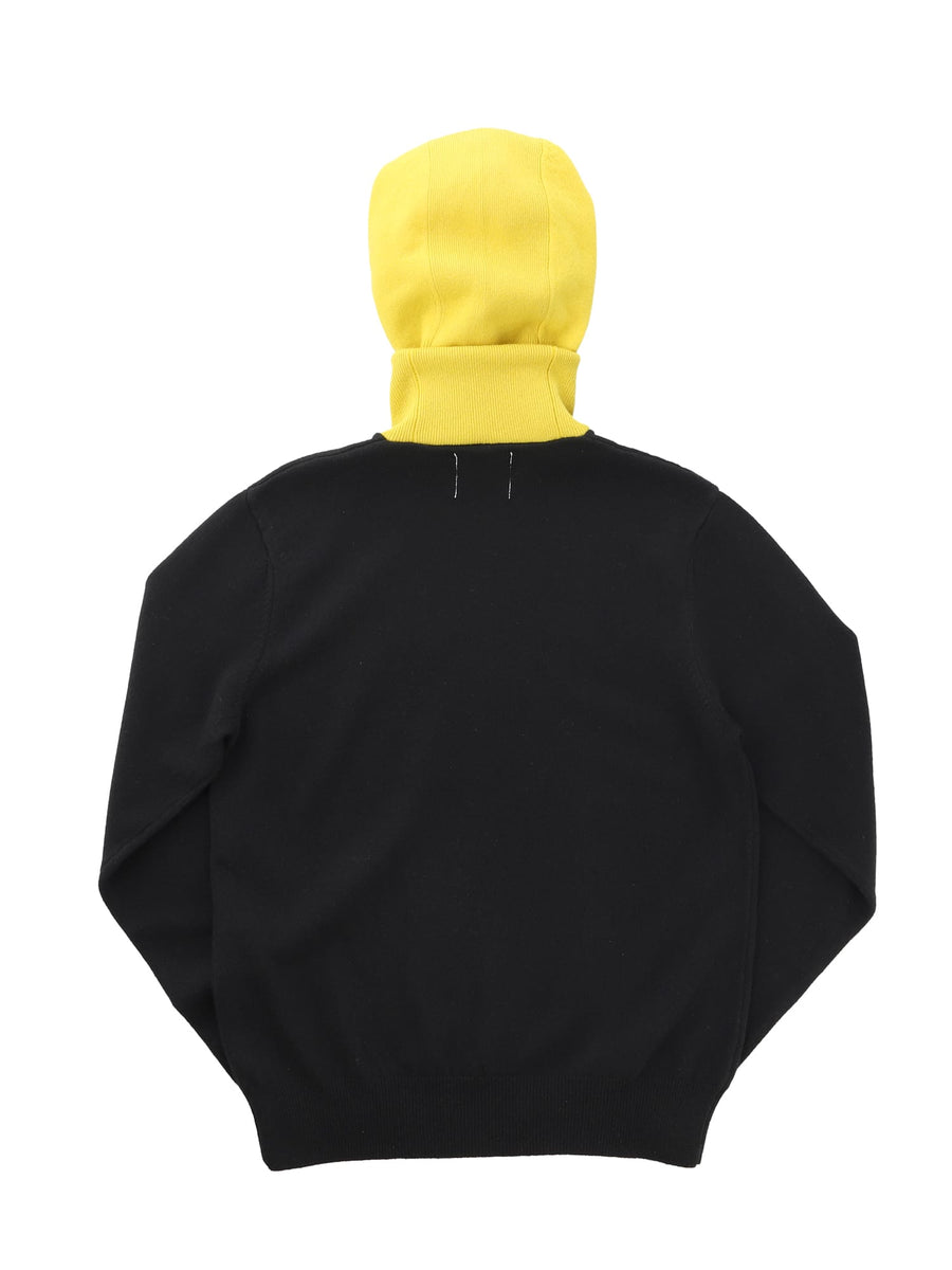 sk.0006AW22_blackxyellow バラクラバタートルネックセーター