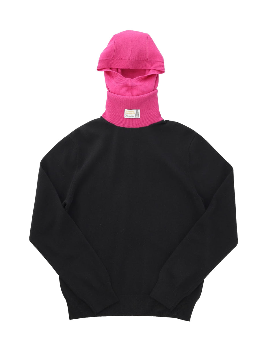 sk.0006AW22_blackxpink balaclava turtle neck sweater. TheSoloist