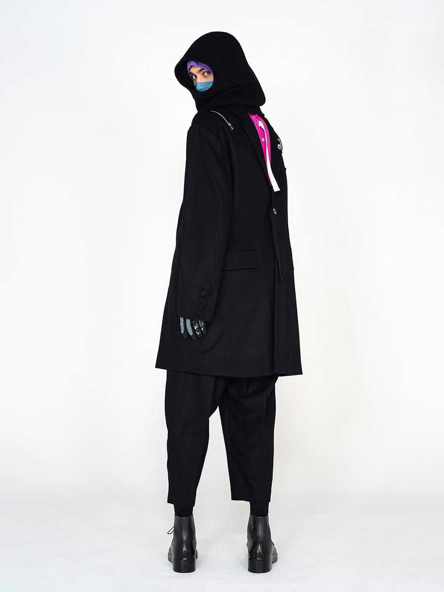 ジャケット・アウター double zip reverse puffy vest. / 46 sj.0007AW22_pink Double-zip reverse puffy vest