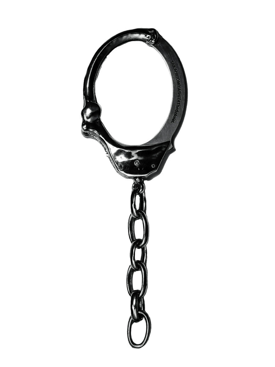 Sa 0024ss23 Black Bone Shaped Handcuffs Bracelet M Judb 2023ss Collection